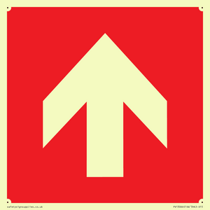 Up arrow (white on red background)